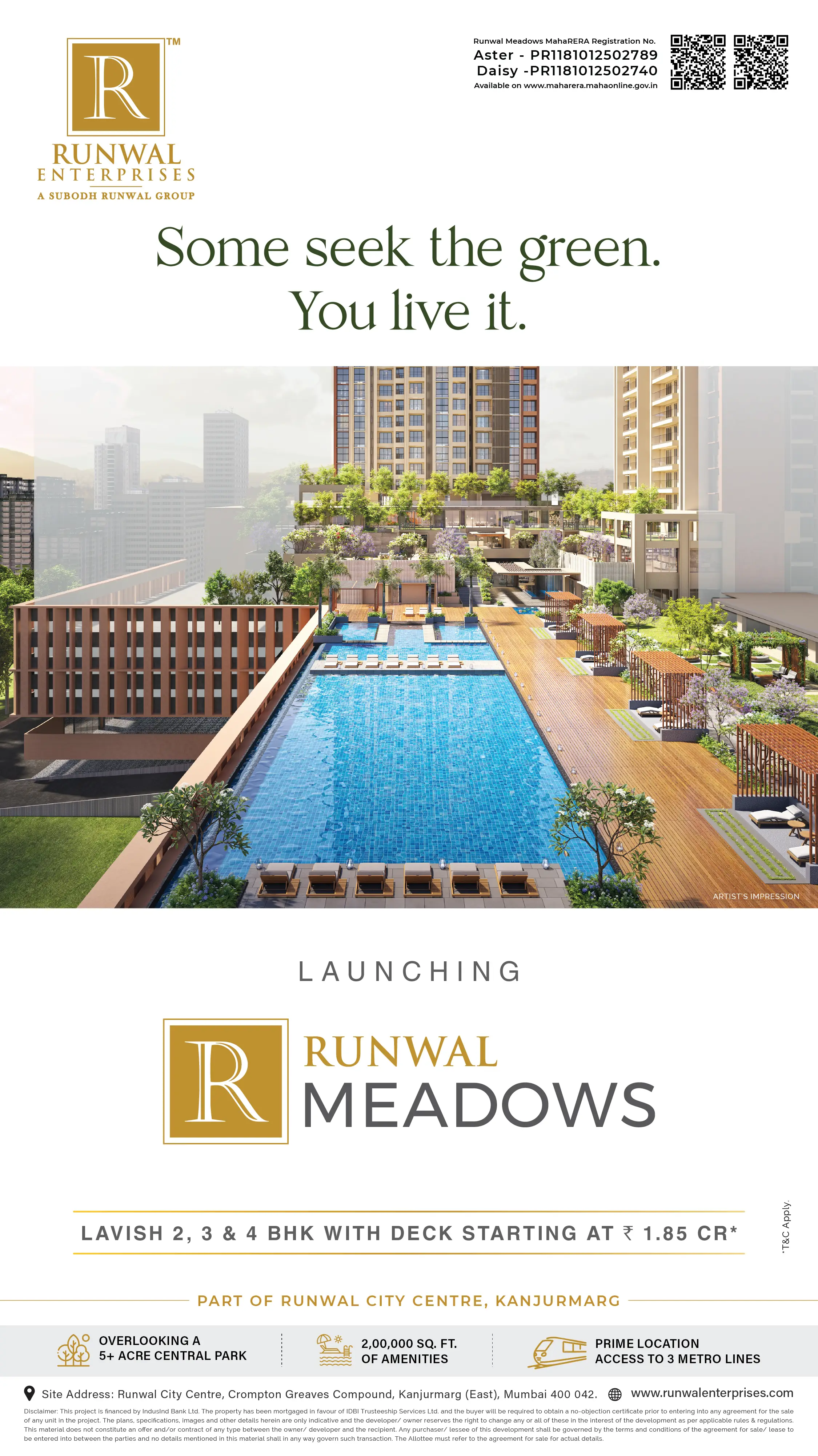 Runwal Meadows Campaign